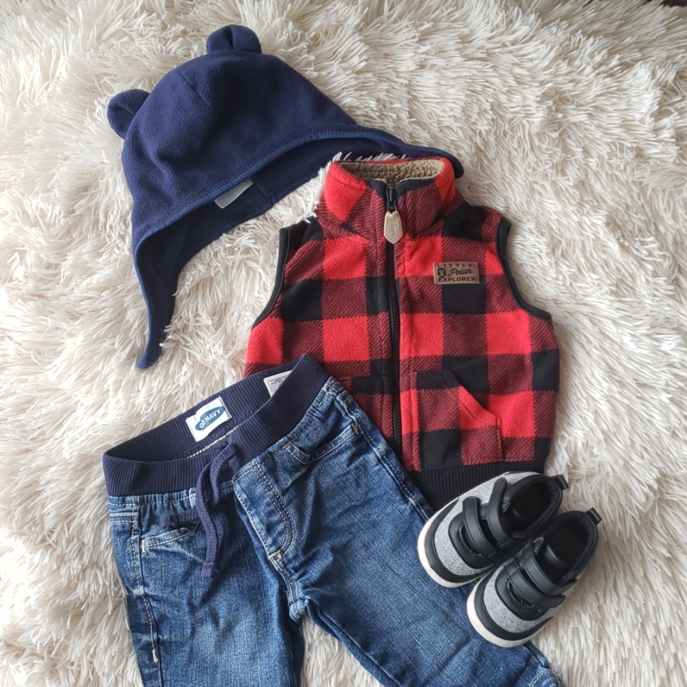 Complete set, baby boy 6-12 months old navy